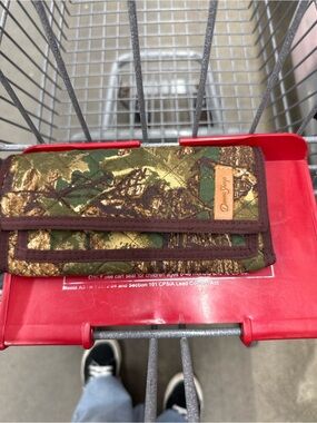Donna Sharp Camouflage Trifold Quilted Wallet - Green/Brown